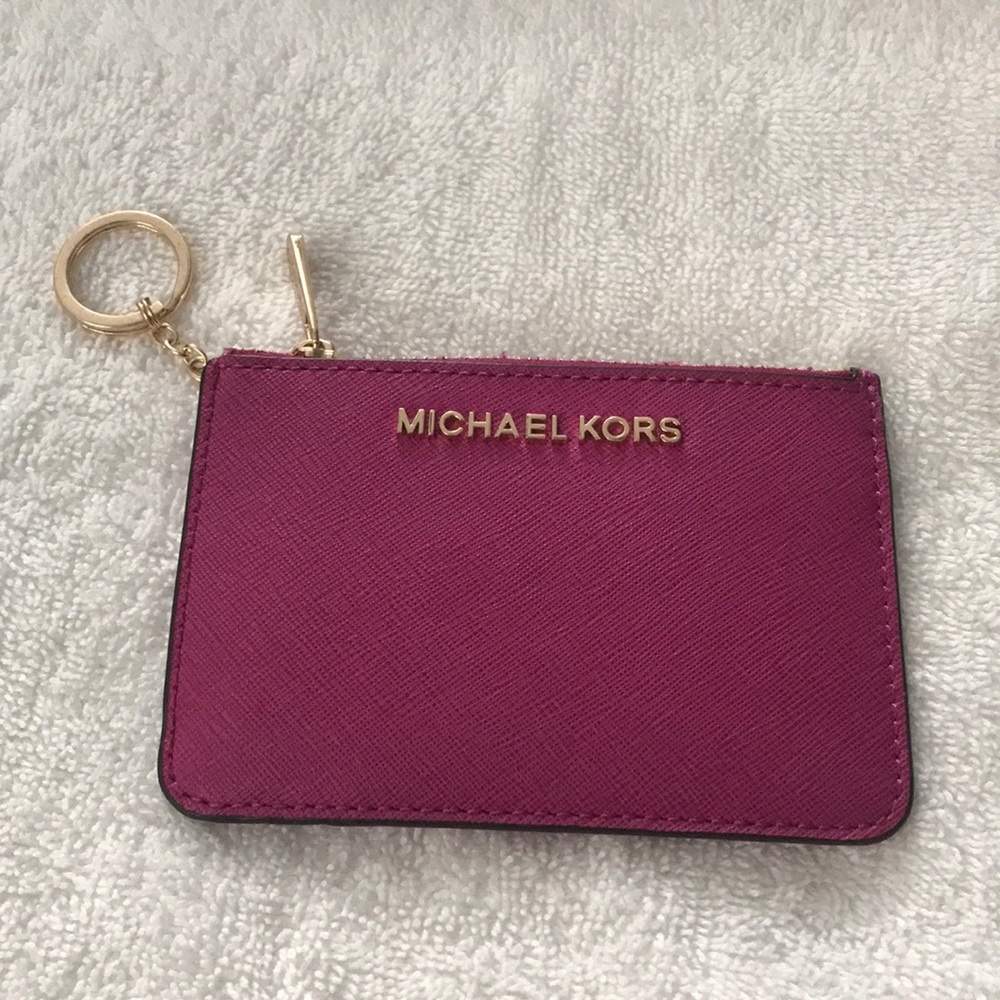 Michael kors coin purse with key ring